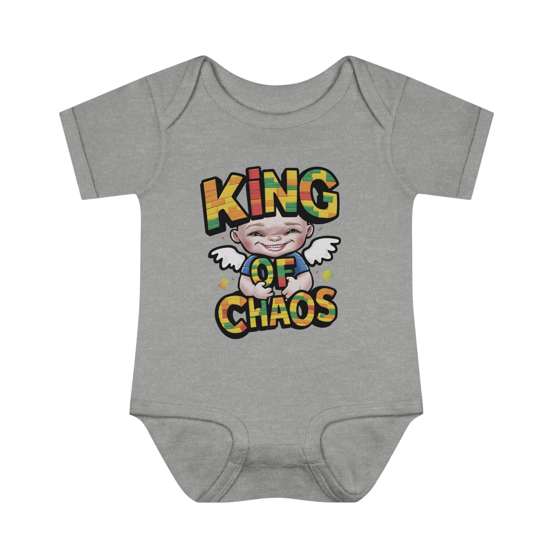 "King of chaos" Infant Baby Rib Bodysuit