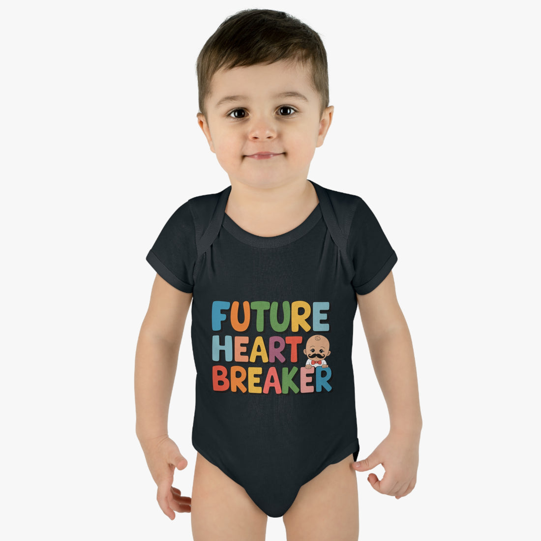 "Future heart breaker" Infant Baby Rib Bodysuit