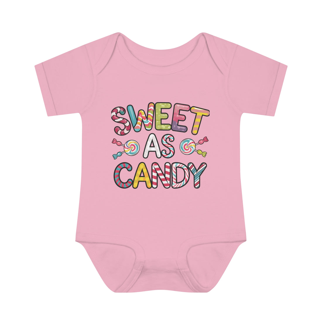 "Sweet as candy" Infant Baby Rib Bodysuit