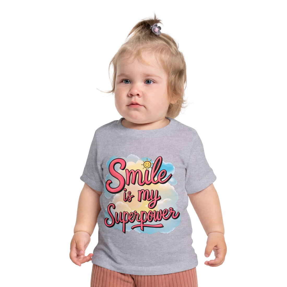 "Smile is my superpower" Baby Short Sleeve T-Shirt