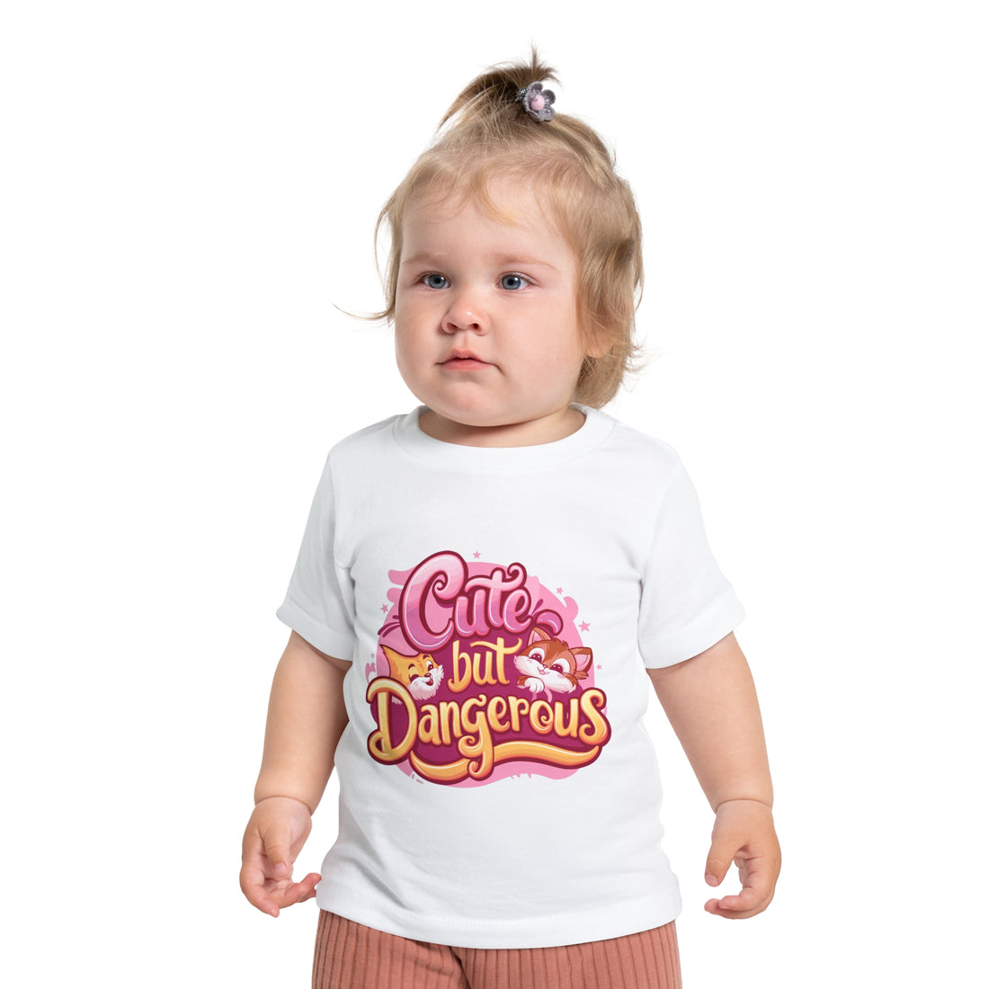 "Cute but dangerous" Baby Short Sleeve T-Shirt