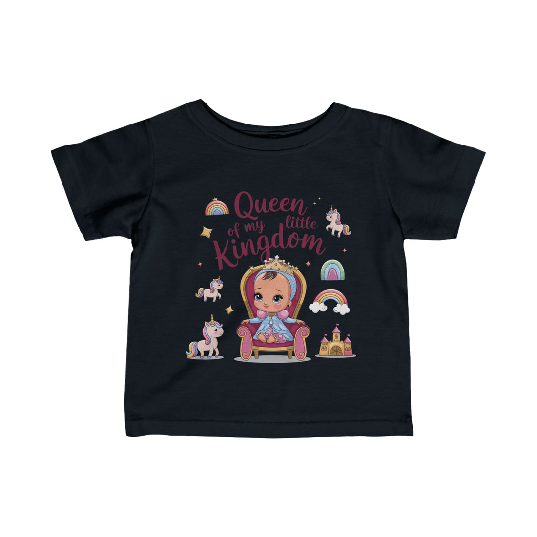 "Queen of my little kingdom" Infant Fine Jersey Tee