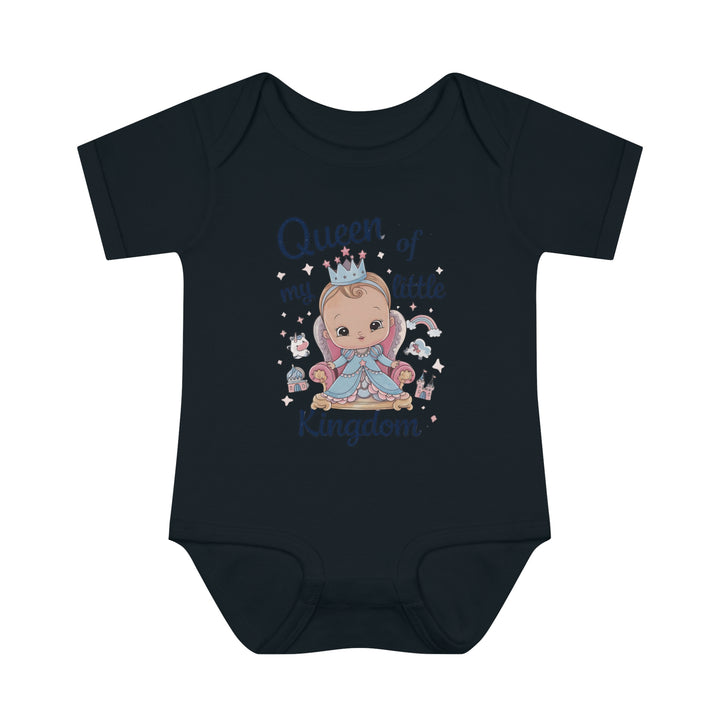 "Queen of my little kingdom" Infant Baby Rib Bodysuit