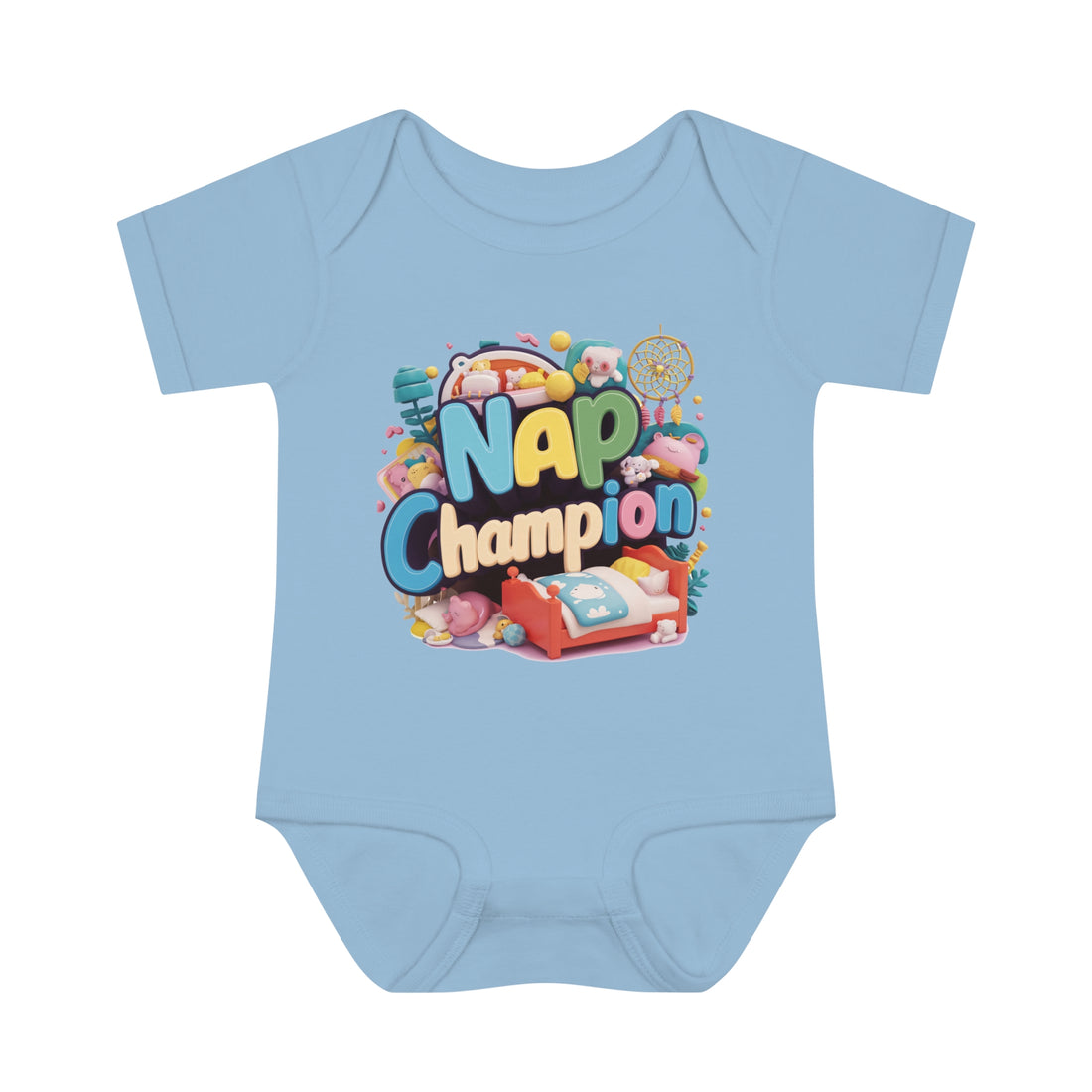 "Nap champion" Infant Baby Rib Bodysuit