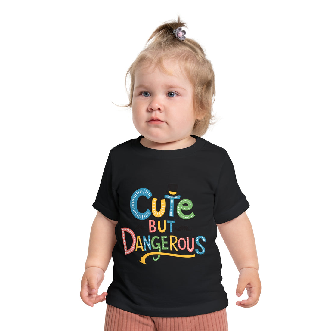 "Cute but dangerous" Baby Short Sleeve T-Shirt