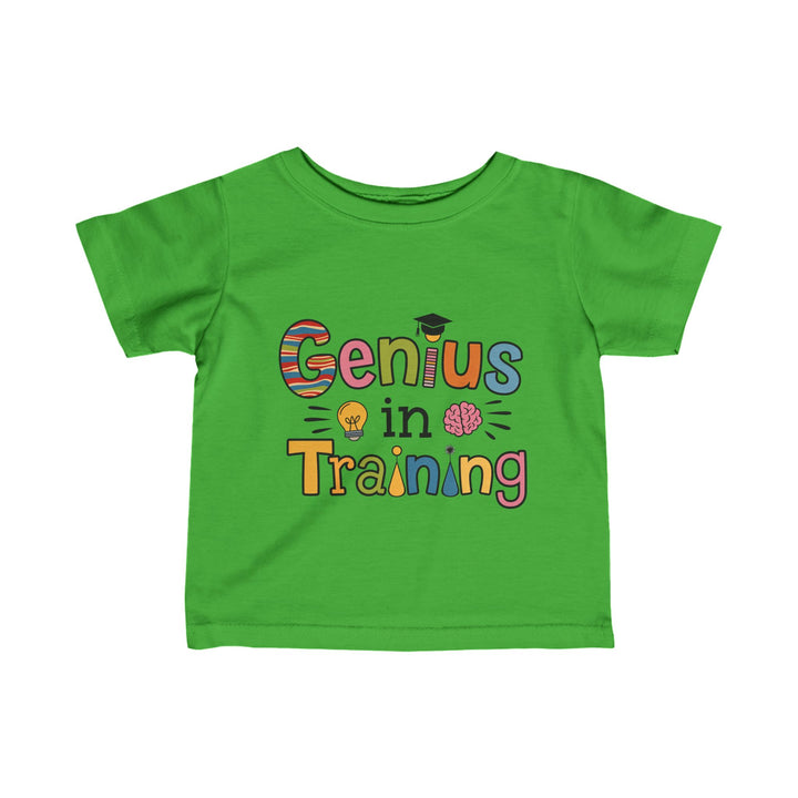 "Genius in training" Infant Fine Jersey Tee