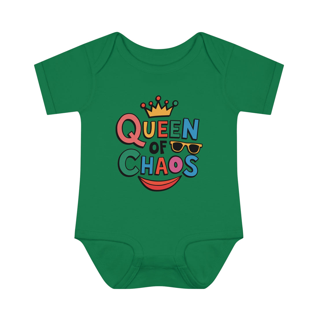 "Queen of chaos" Infant Baby Rib Bodysuit