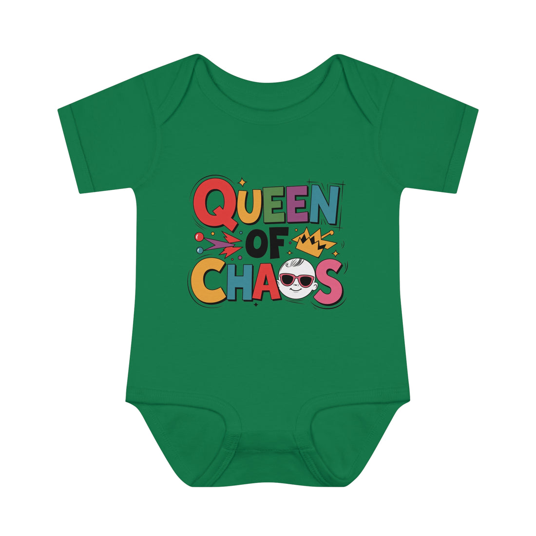 "Queen of chaos" Infant Baby Rib Bodysuit