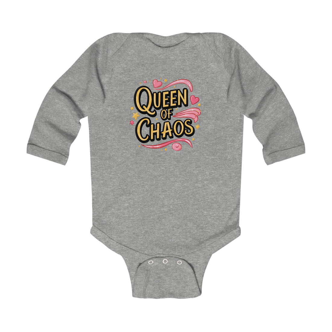 "Queen of chaos" Infant Long Sleeve Bodysuit