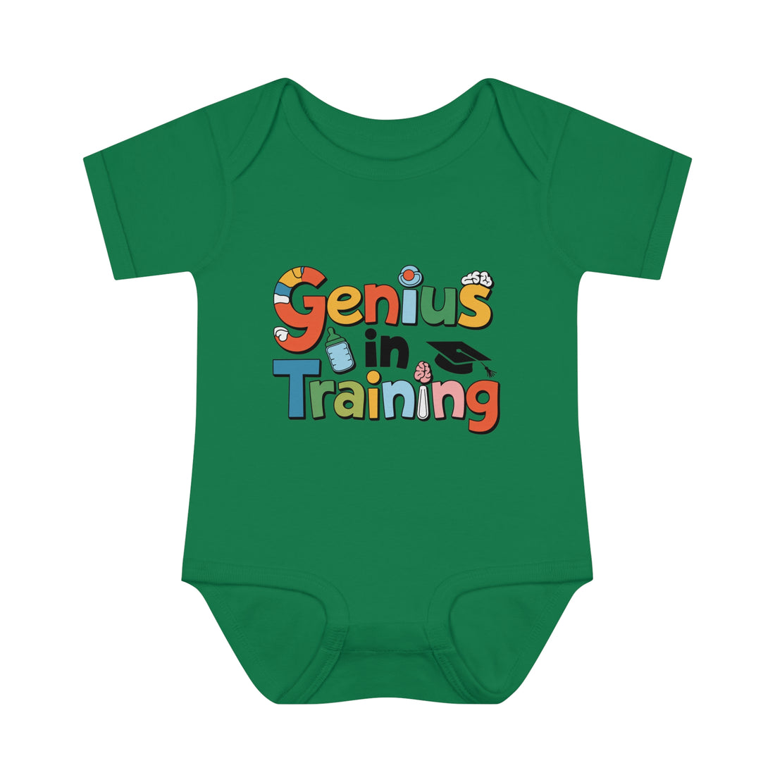 "Genius in training" Infant Baby Rib Bodysuit