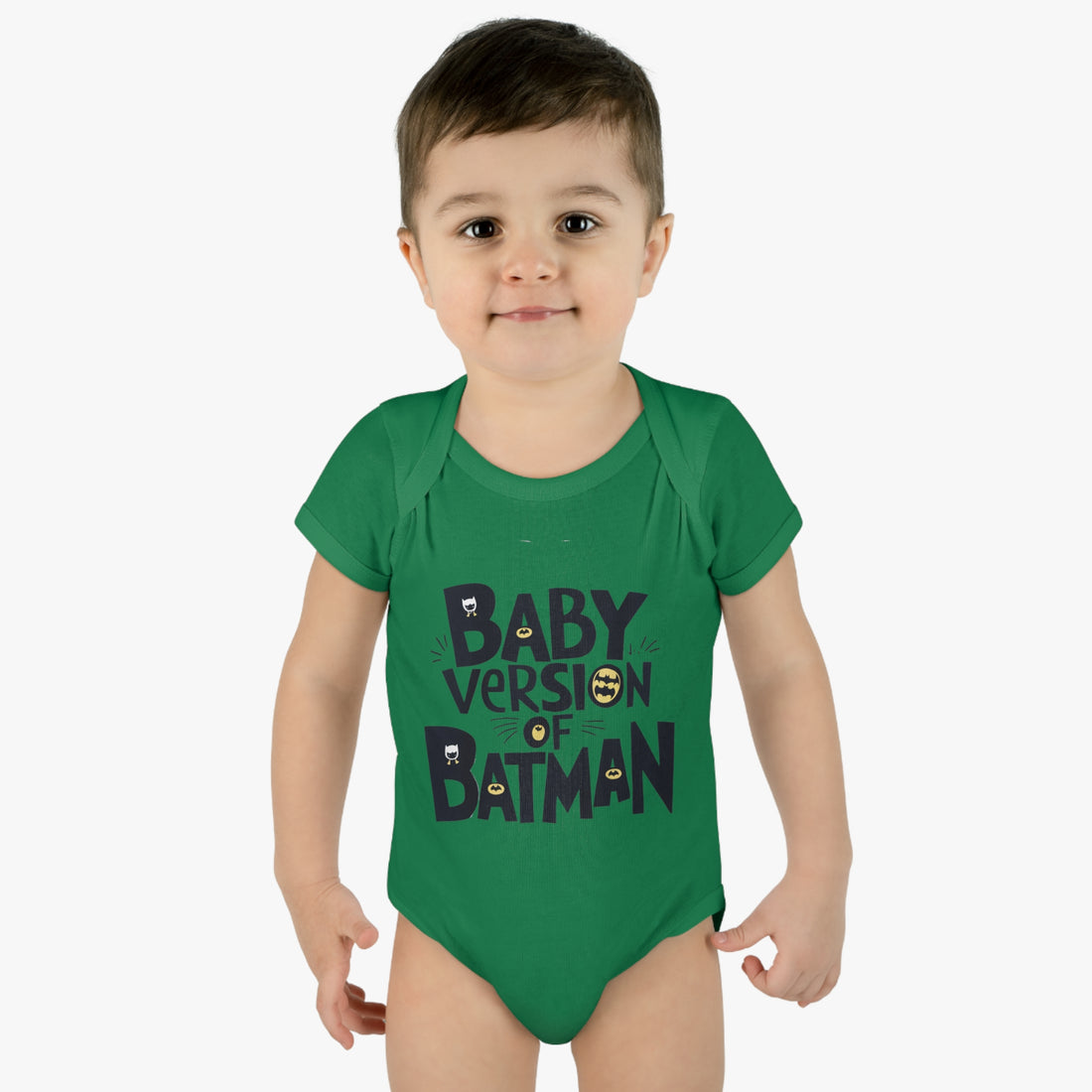 "Baby version of batman" Infant Baby Rib Bodysuit