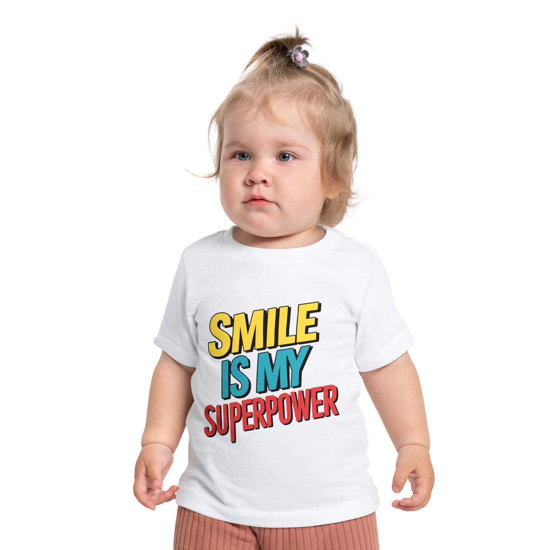 "Smile is my superpower" Baby Short Sleeve T-Shirt