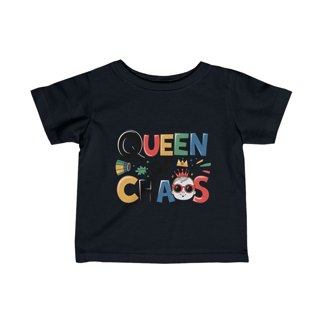 "Queen of chaos" Infant Fine Jersey Tee