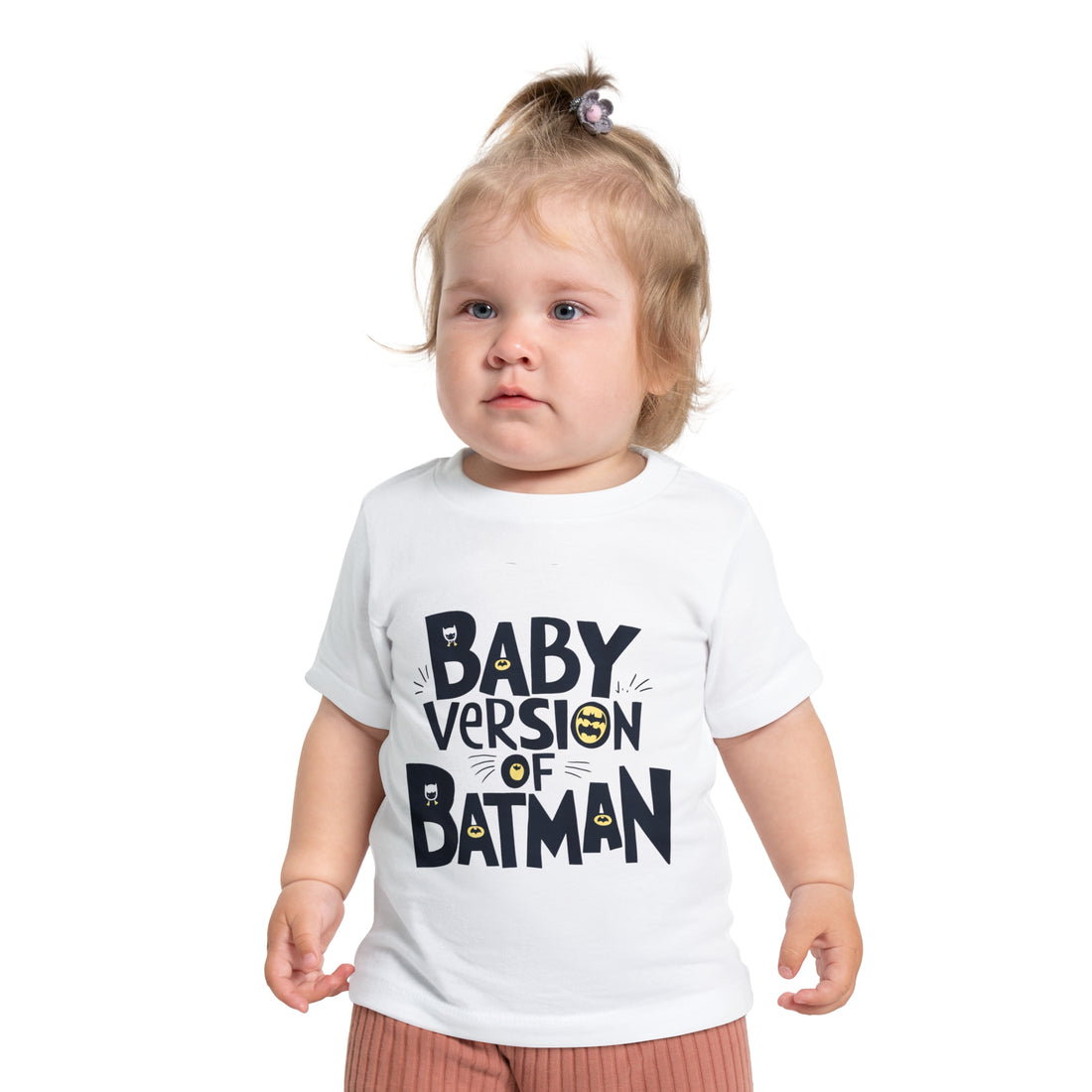 "Baby version of batman" Baby Short Sleeve T-Shirt