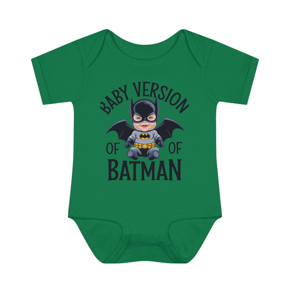 "Baby version of batman" Infant Baby Rib Bodysuit