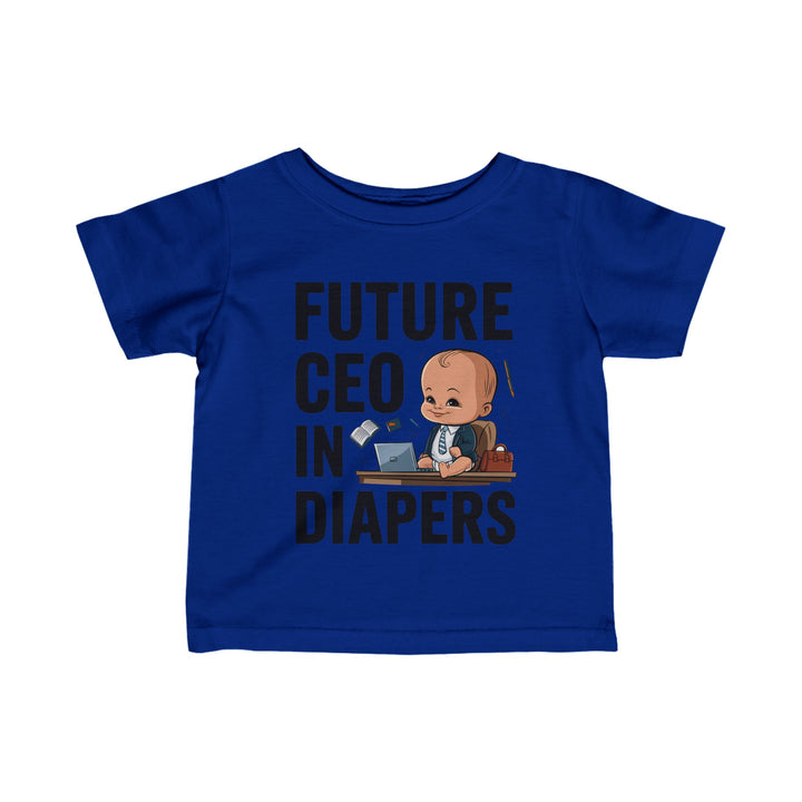 "Future CEO in diapers" Infant Fine Jersey Tee