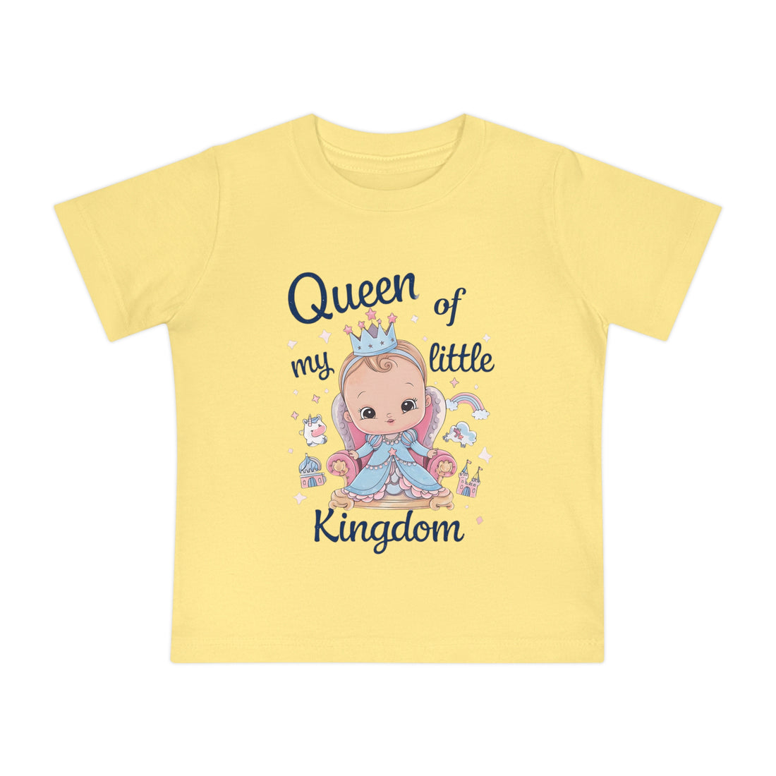 "Queen of my little kingdom" Baby Short Sleeve T-Shirt