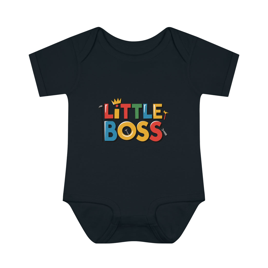 "Little boss" Infant Baby Rib Bodysuit