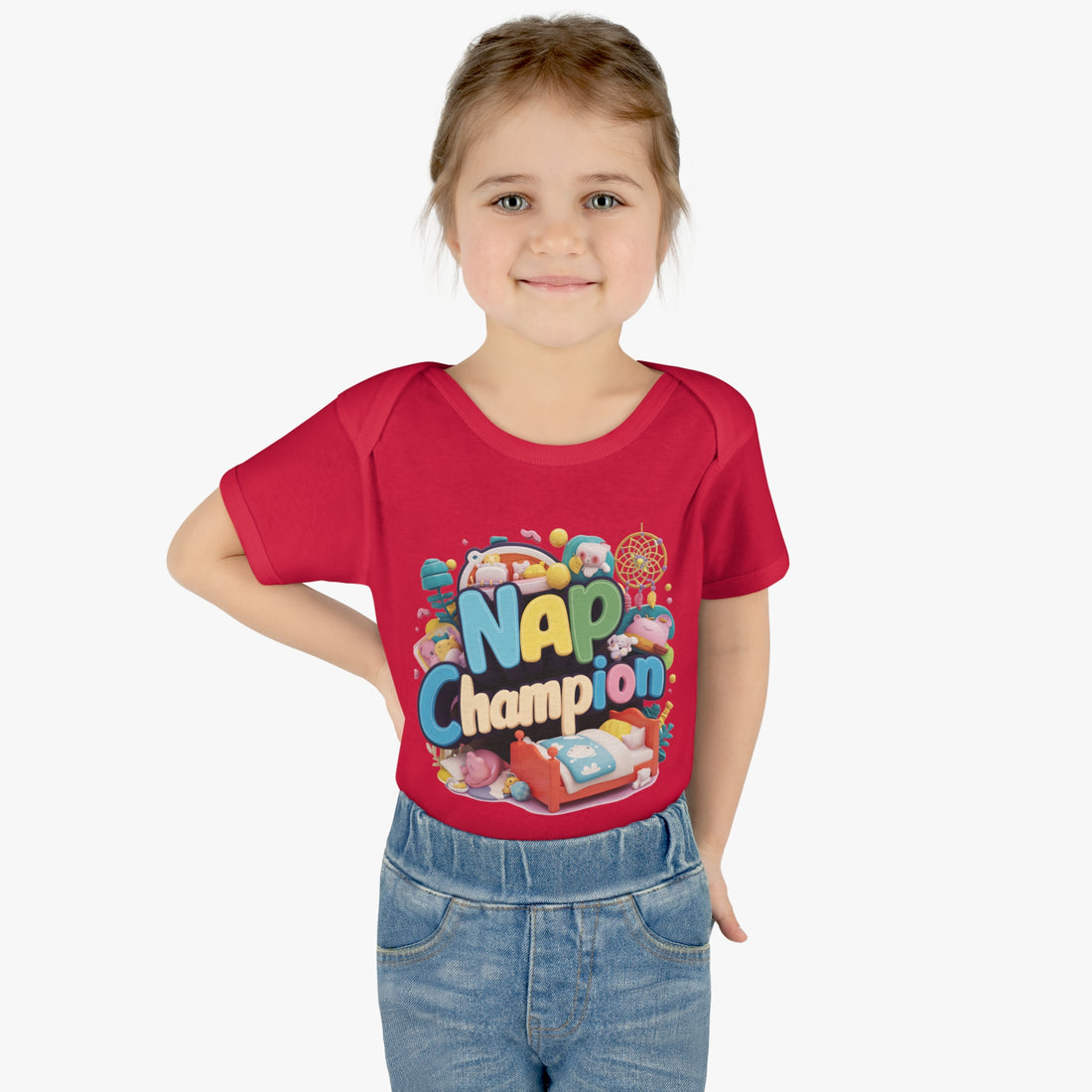 "Nap champion" Infant Baby Rib Bodysuit