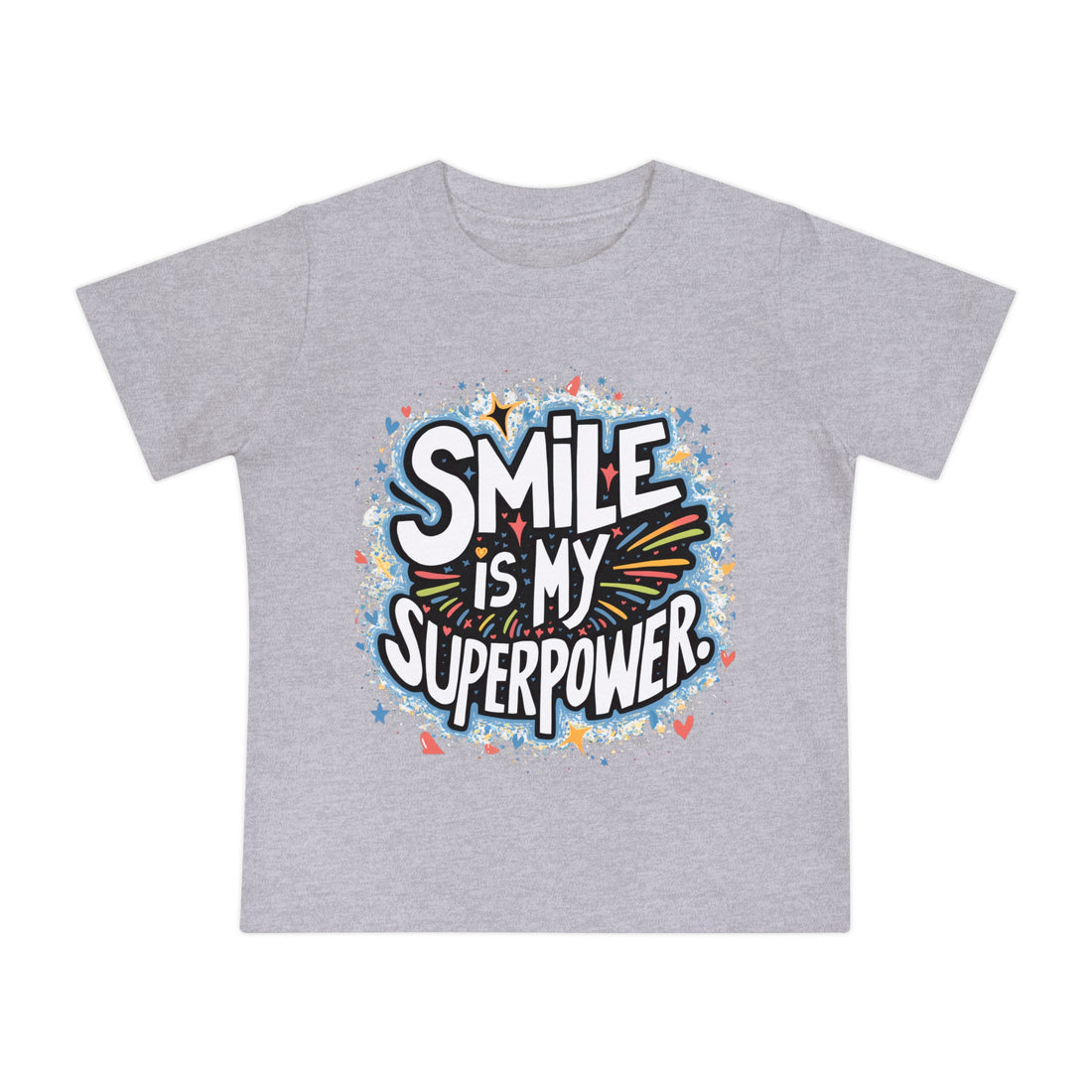 "Smile is my superpower" Baby Short Sleeve T-Shirt