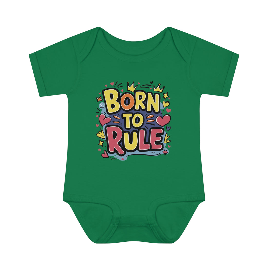 "Born to rule" Infant Baby Rib Bodysuit