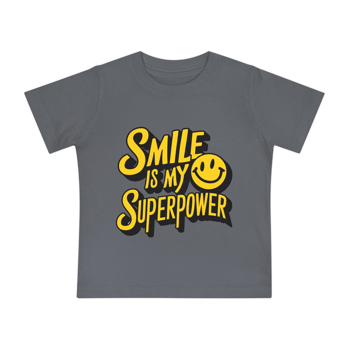 "Smile is my superpower" Baby Short Sleeve T-Shirt