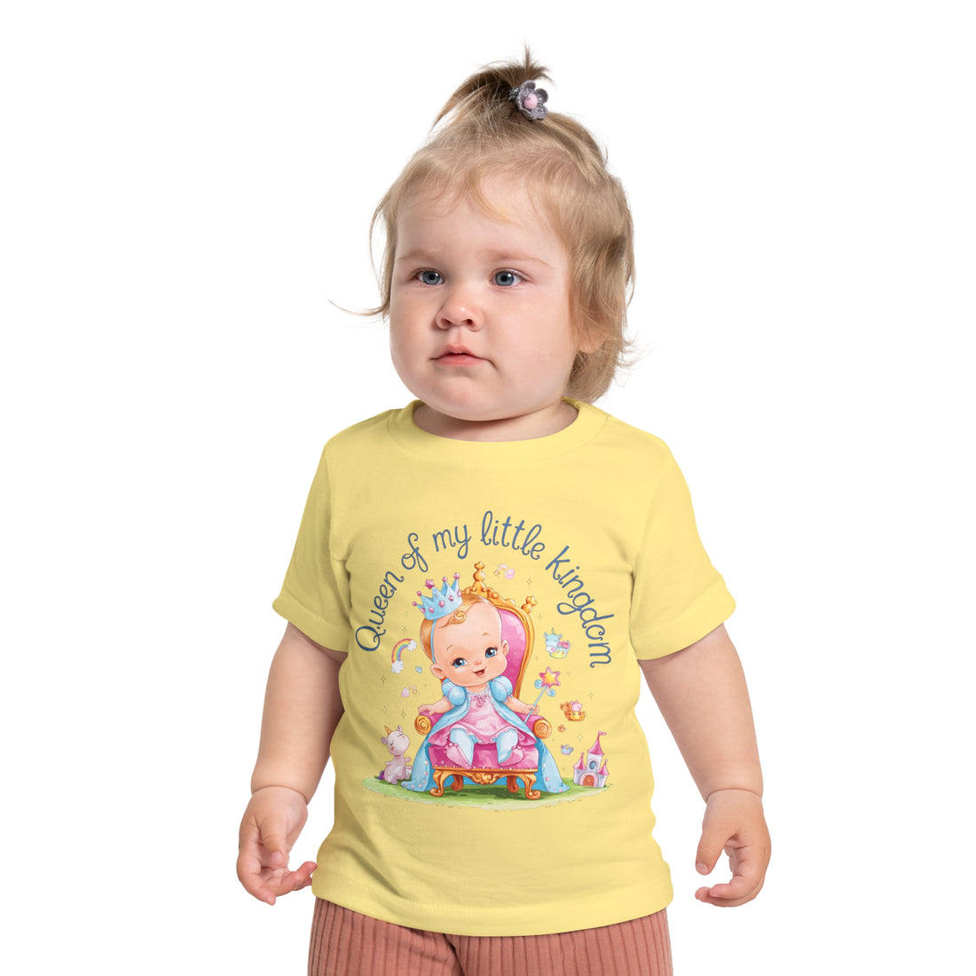 "Queen of my little kingdom" Baby Short Sleeve T-Shirt