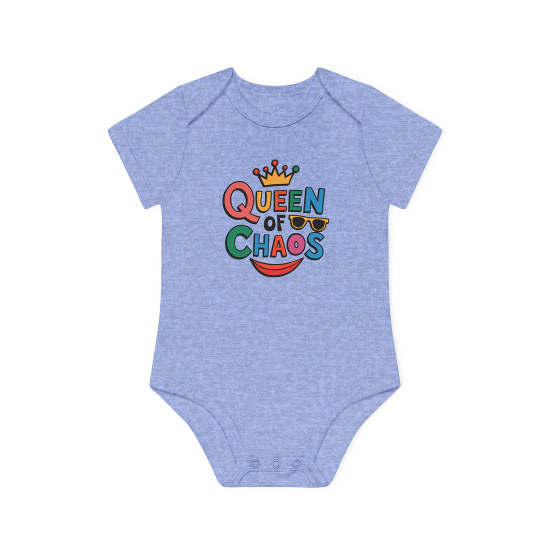 "Queen of chaos" Baby Organic Short Sleeve Bodysuit