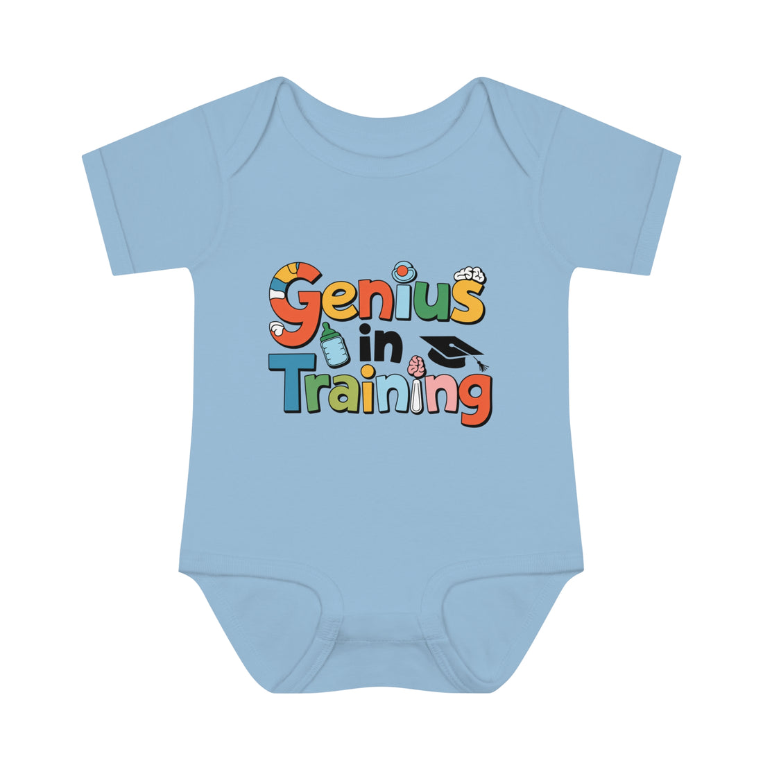 "Genius in training" Infant Baby Rib Bodysuit