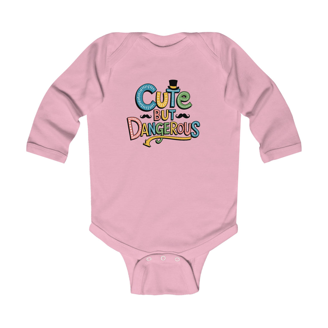 "Cute but dangerous" Infant Long Sleeve Bodysuit