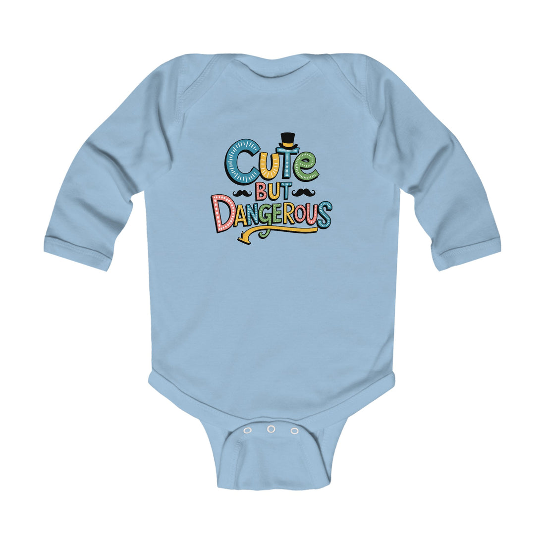 "Cute but dangerous" Infant Long Sleeve Bodysuit