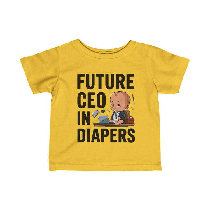 "Future CEO in diapers" Infant Fine Jersey Tee