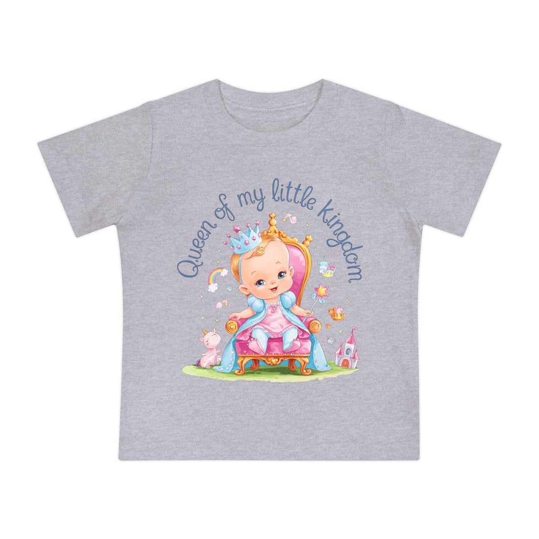 "Queen of my little kingdom" Baby Short Sleeve T-Shirt