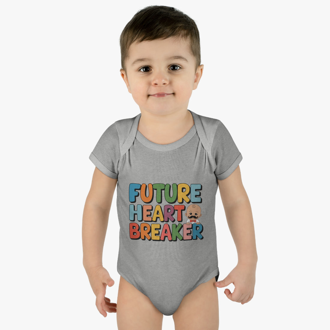 "Future heart breaker" Infant Baby Rib Bodysuit