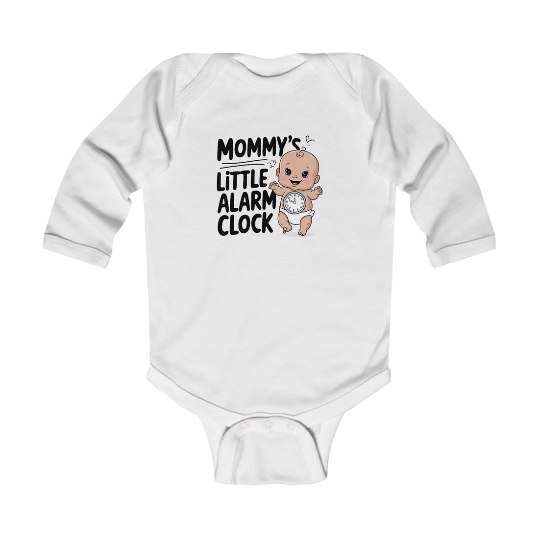 "Mommy's little alarm clock" Infant Long Sleeve Bodysuit