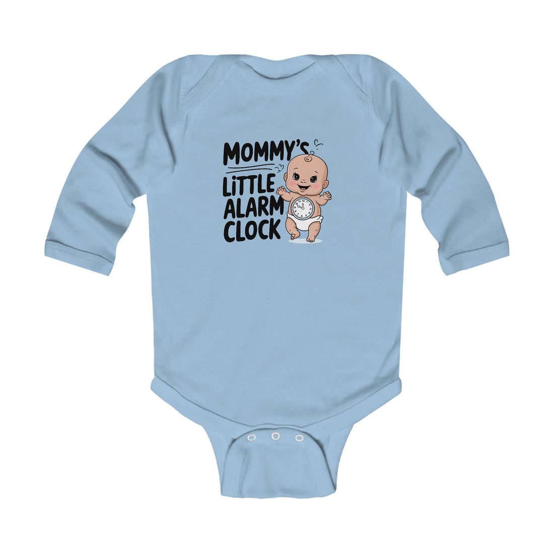 "Mommy's little alarm clock" Infant Long Sleeve Bodysuit