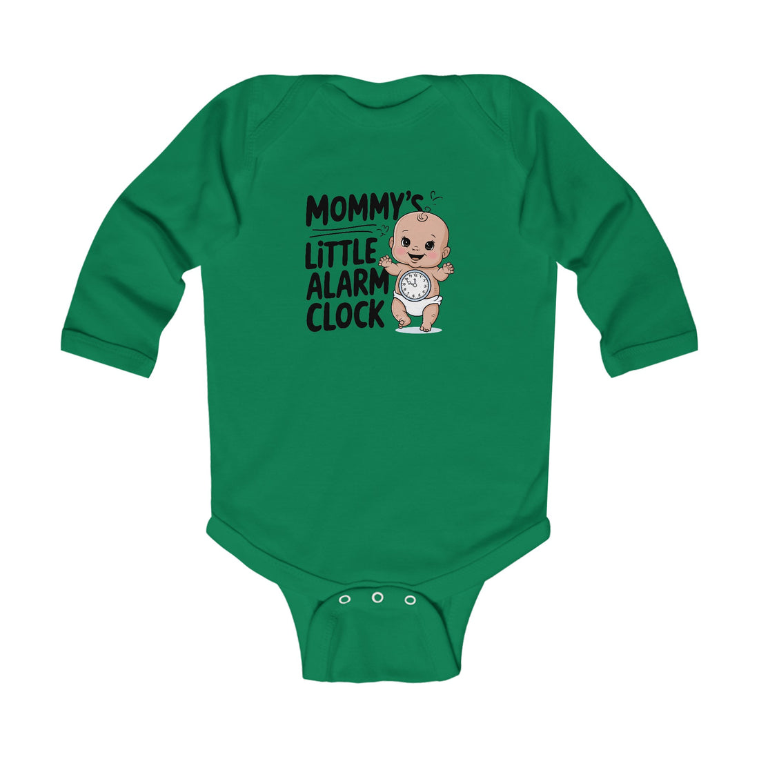 "Mommy's little alarm clock" Infant Long Sleeve Bodysuit