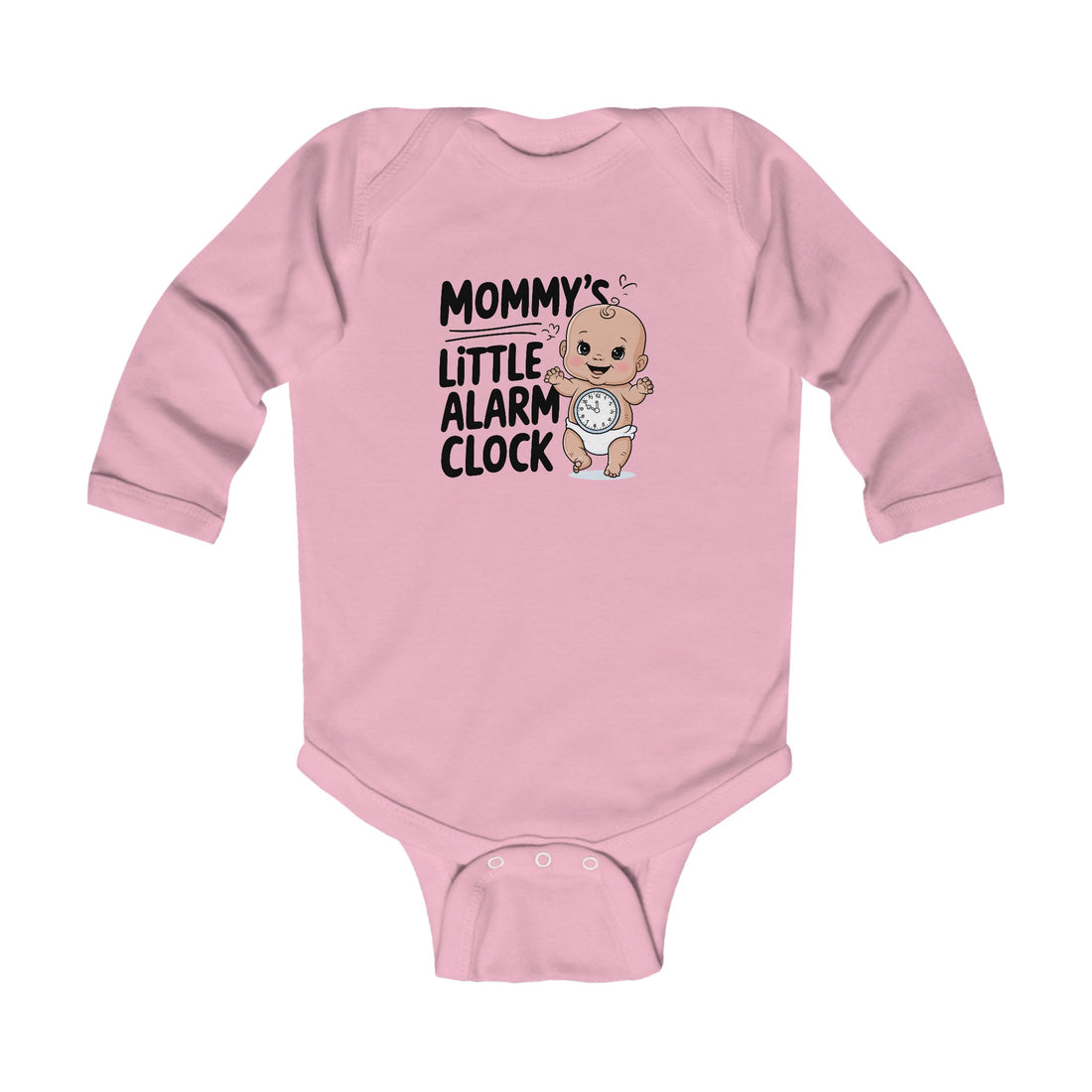 "Mommy's little alarm clock" Infant Long Sleeve Bodysuit