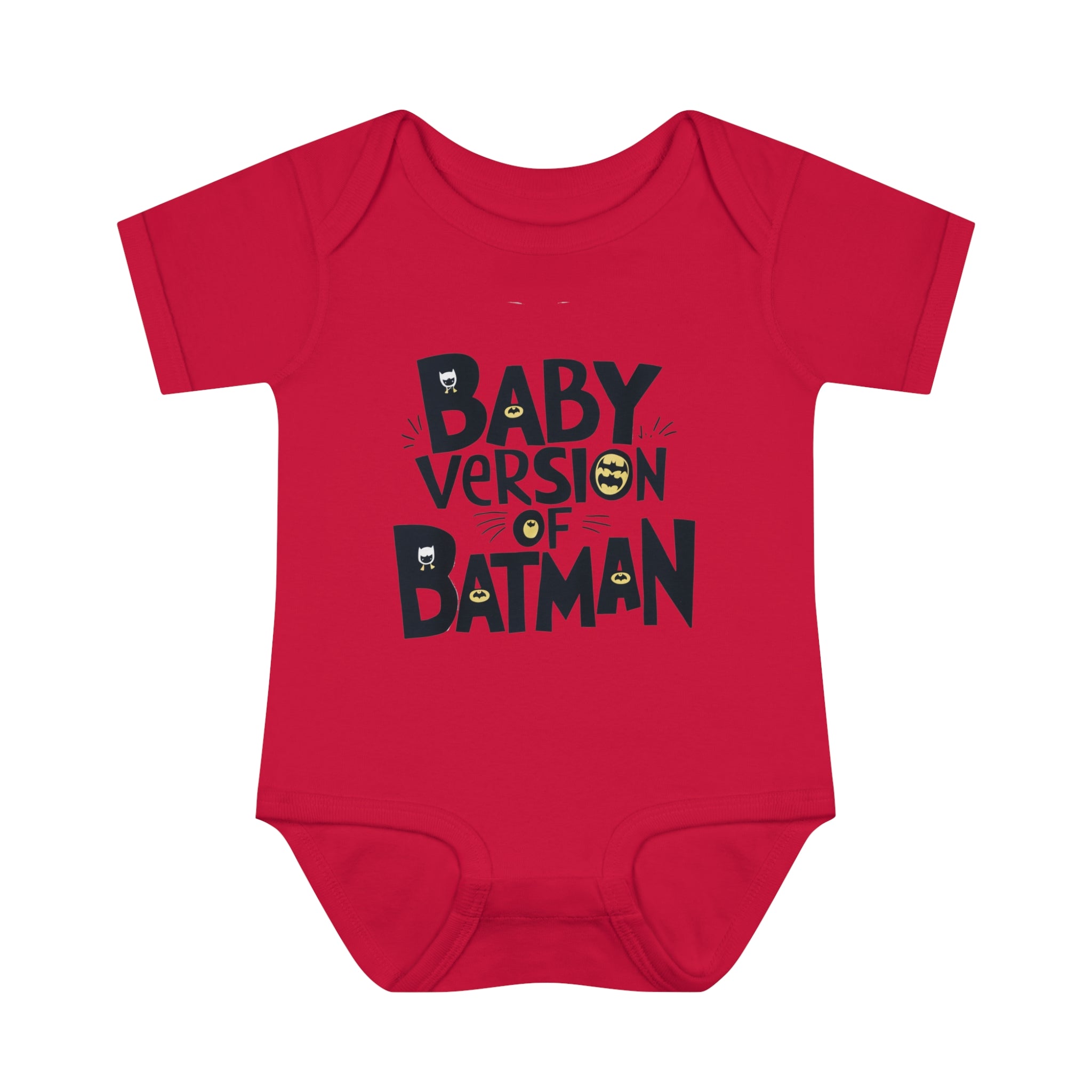 "Baby version of batman" Infant Baby Rib Bodysuit