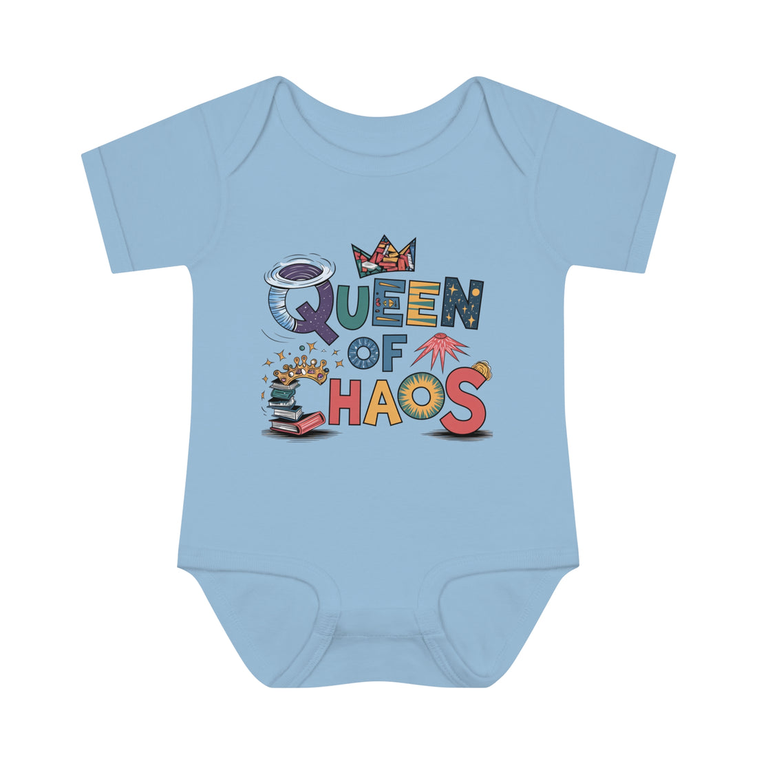 "Queen of chaos" Infant Baby Rib Bodysuit