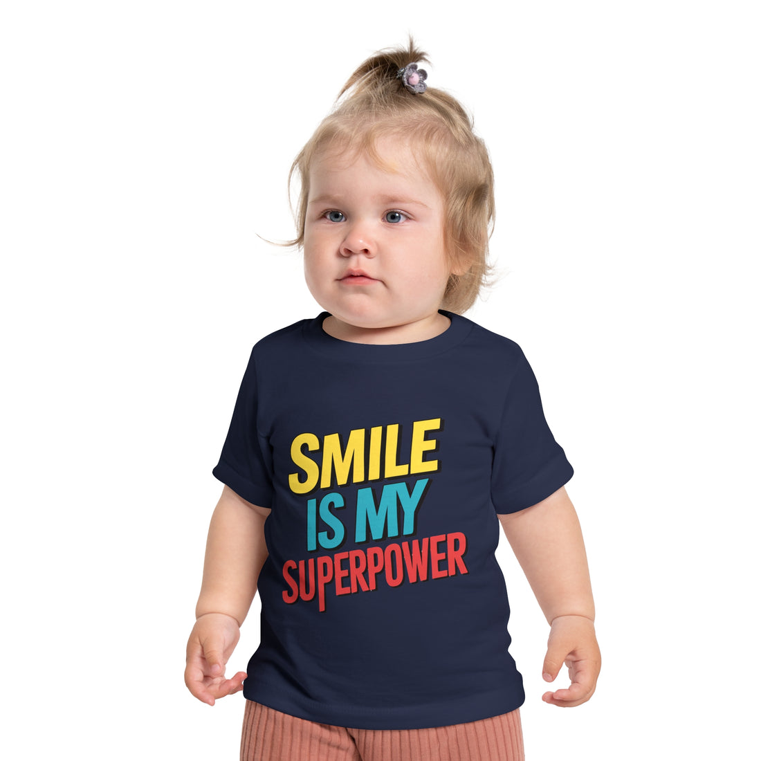 "Smile is my superpower" Baby Short Sleeve T-Shirt