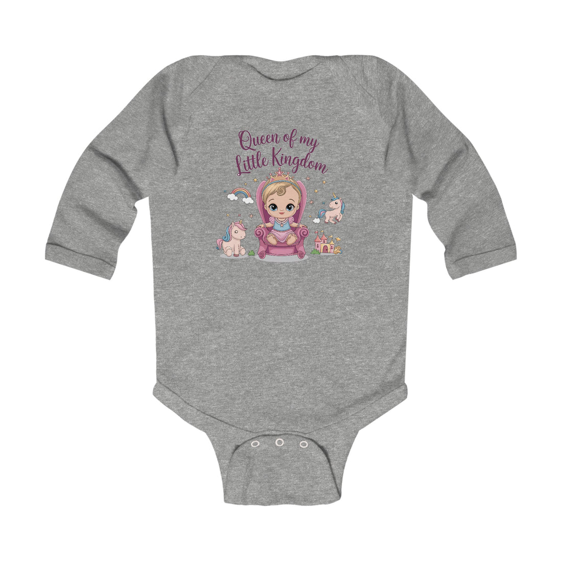 "Queen of my little kingdom" Infant Long Sleeve Bodysuit