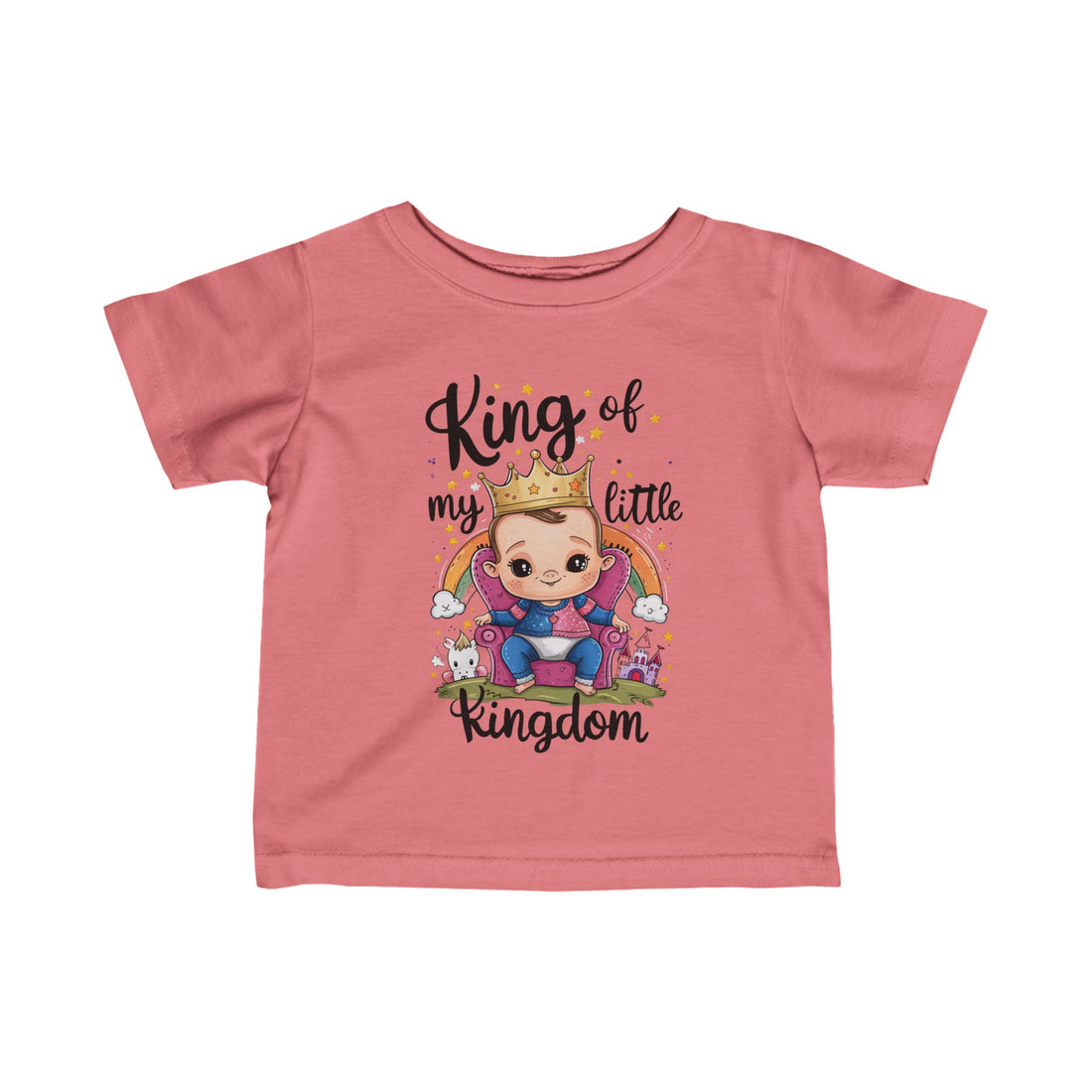 "King of my little kingdom" Infant Fine Jersey Tee