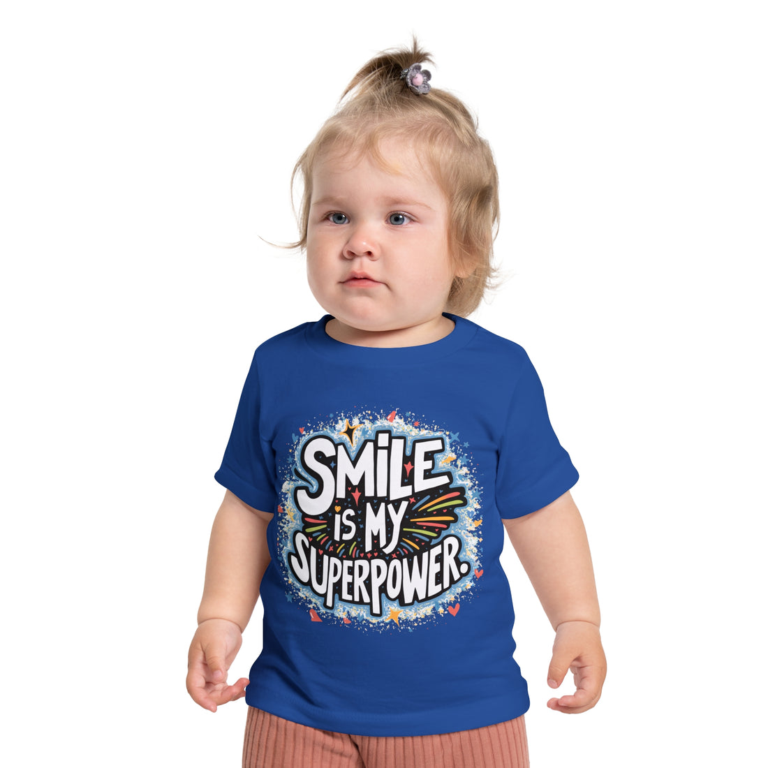 "Smile is my superpower" Baby Short Sleeve T-Shirt