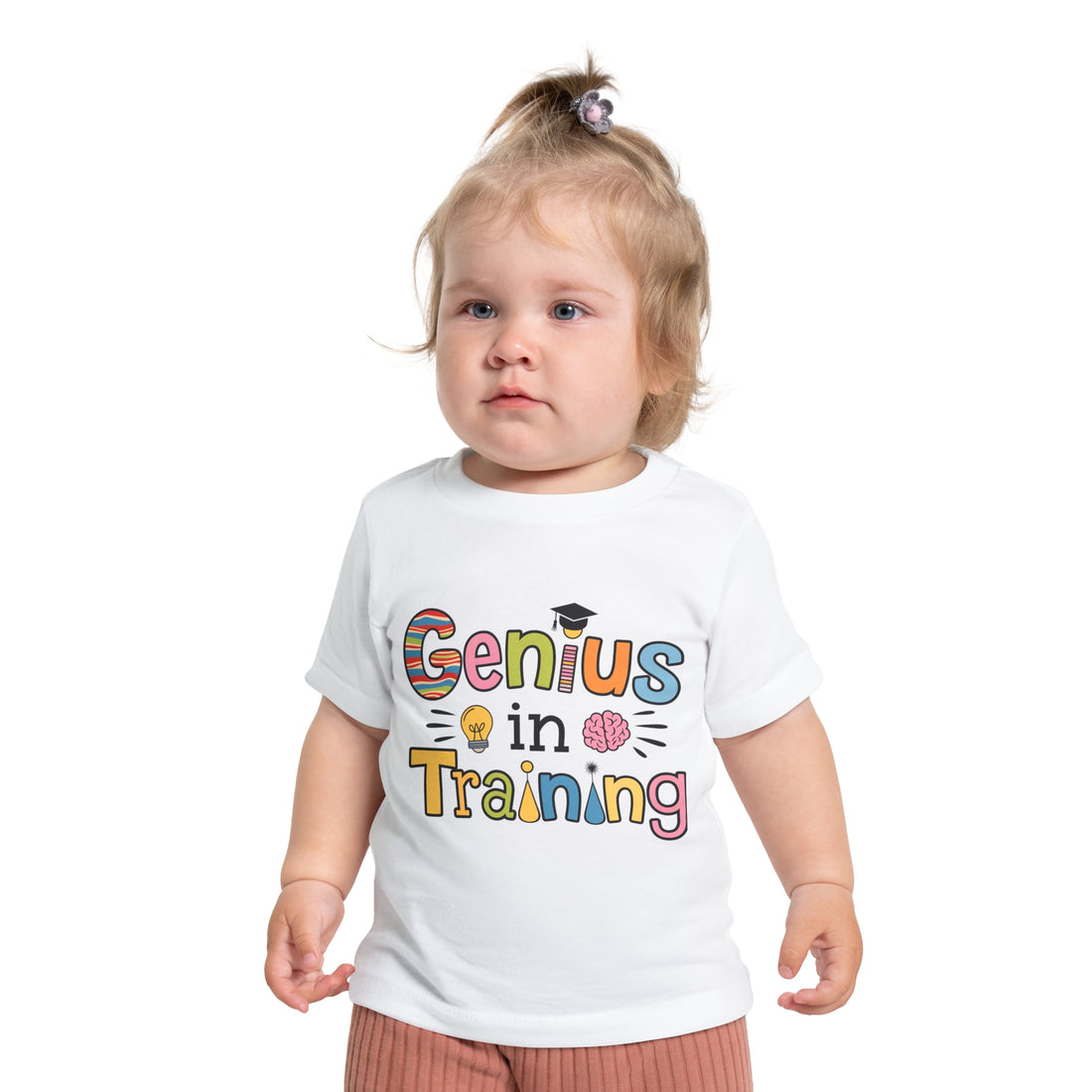 "Genius in training" Baby Short Sleeve T-Shirt