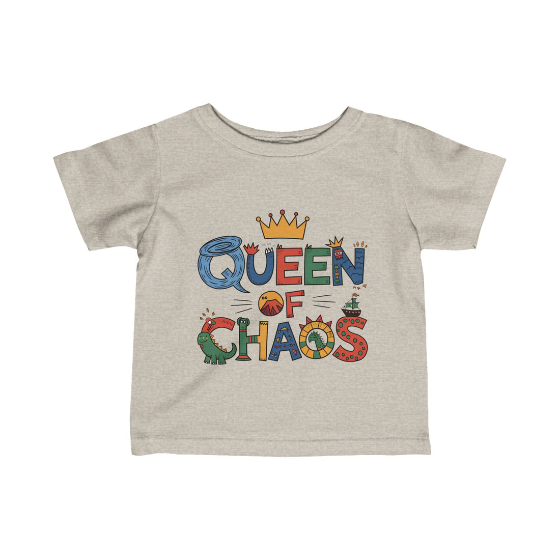 "Queen of chaos" Infant Fine Jersey Tee