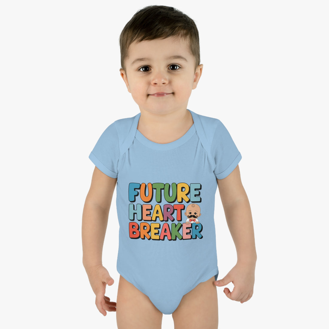 "Future heart breaker" Infant Baby Rib Bodysuit