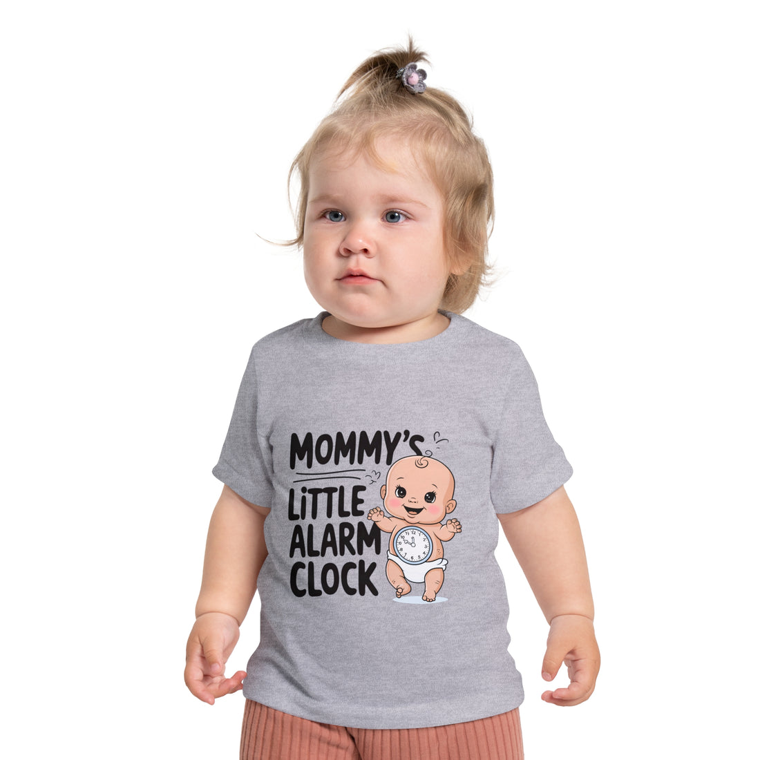 "Mommy's little alarm clock" Baby Short Sleeve T-Shirt