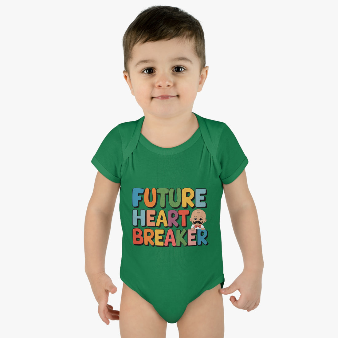 "Future heart breaker" Infant Baby Rib Bodysuit