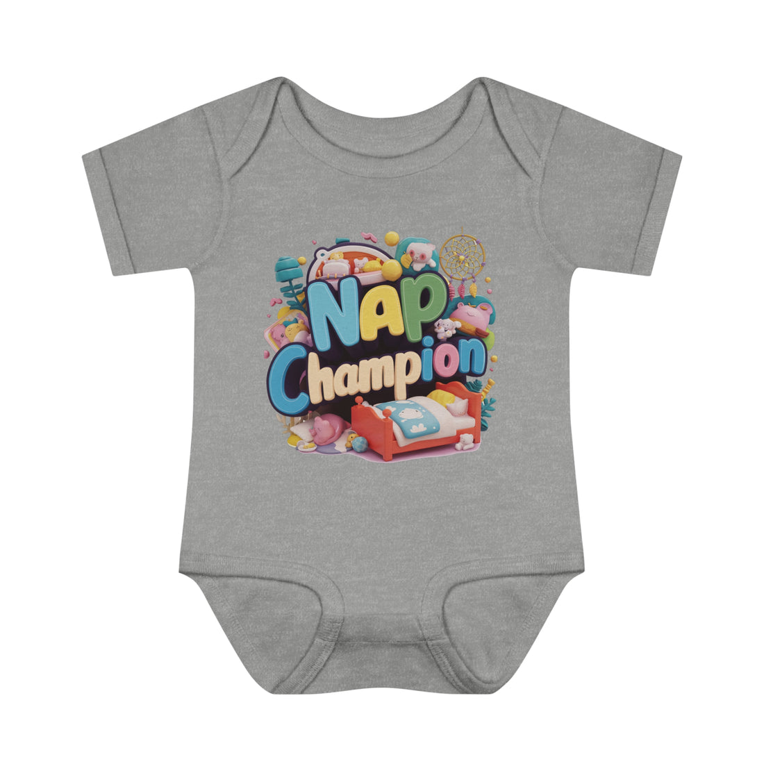 "Nap champion" Infant Baby Rib Bodysuit